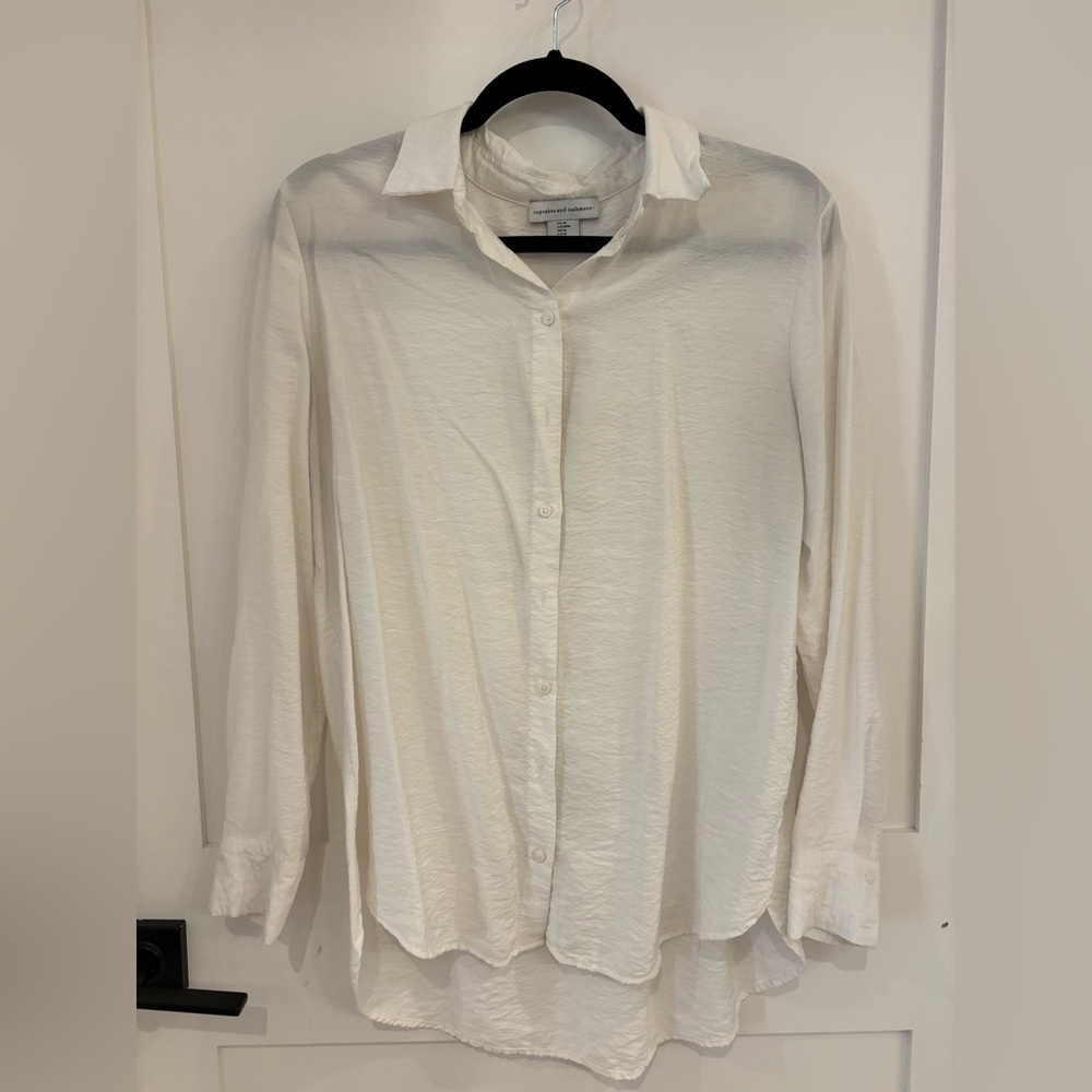 cupcakes & cashmere Cream Button Down Shirt